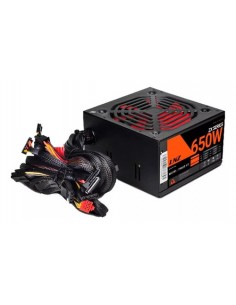 691151-MLA82248843605_022025,Fuente 650w Lnz Zx 650-gz C/cables Mallados Red Fan Color Negro