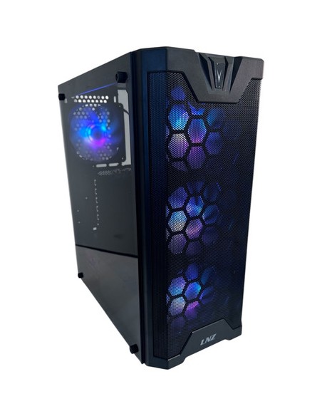 659747-MLA82943288942_032025,Gabinete Gamer Lnz Y11, Atx /matx /itx 4 Coolers A-rgb Mesh