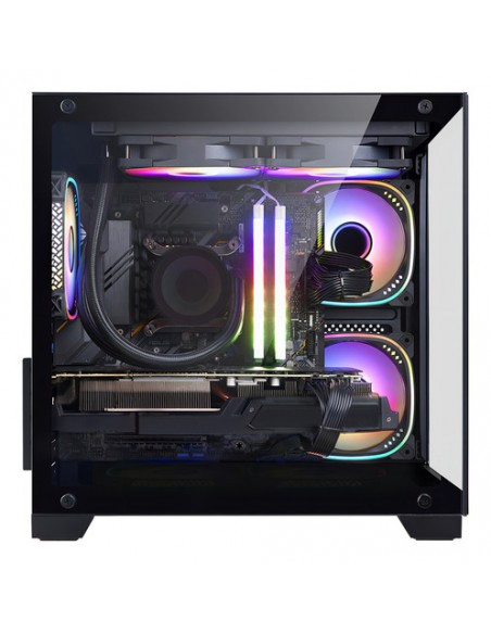 663889-MLA91554896628_092025,Gabinete Sentey A10 Micro Gs-8000 M-atx Vidrio Templado Color Negro