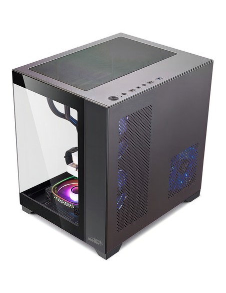 715387-MLA91953836765_092025,Gabinete Sentey A10 Micro Gs-8000 M-atx Vidrio Templado Color Negro