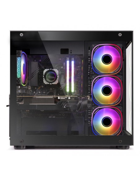 972374-MLA81748291114_012025,Gabinete Sentey A30 Gs-8100 Vidrio Templado 4 Fan Argb Negro Negro