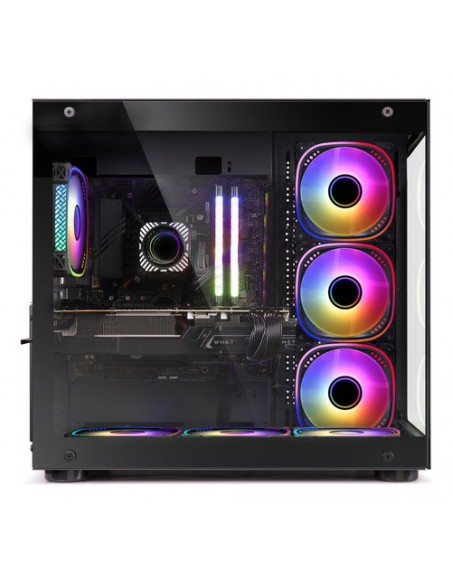 981463-MLA82437099090_022025,Gabinete Sentey A40 Gs-8200 Vidrio Templado Con 7 Fans Argb Negro