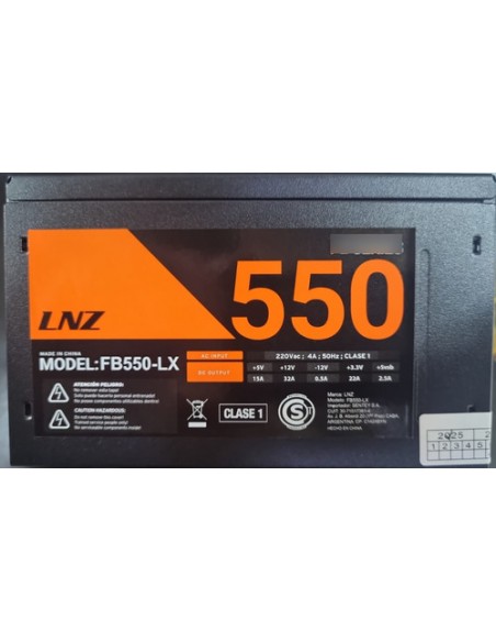 863167-MLA91652021785_092025,Fuente De Alimentación Para Pc 550w Negra Garantia Negro