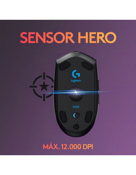 821246-MLA91531381948_092025,Mouse Gamer Inalámbrico Logitech G Serie Lightspeed G305 Black