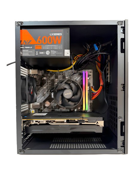 867152-MLA91946314339_092025,Gabinete Kit Sentey Tm40 Fuente 600w Mouse Teclado Garantia Negro