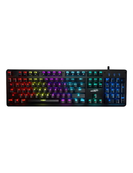 600122-MLA91036942759_082025,Teclado Gamer Sentey Qwerty Mecanico Rgb Negro Garantia Negro Español
