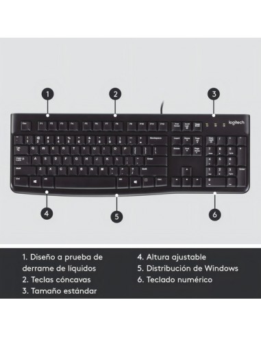 943883-MLA91880480333_092025,Teclado K120 Logitech Idioma Español España 943883-MLA91880480333_092025,Teclado K120 Logitech Idioma Español España