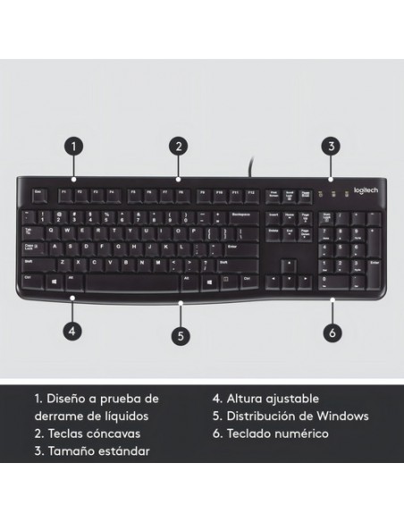 943883-MLA91880480333_092025,Teclado K120 Logitech Idioma Español España
