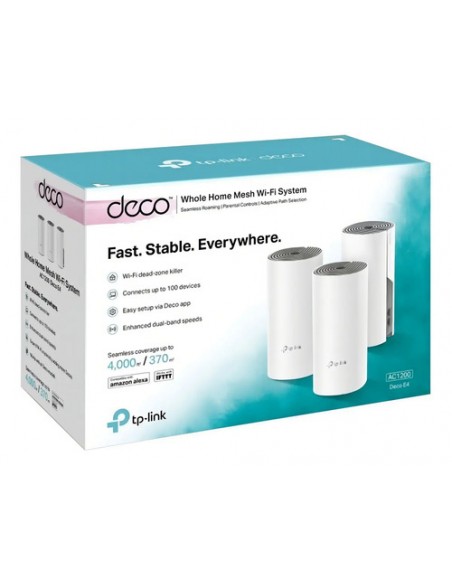 610251-MLA96095433063_102025,Sistema Wi-fi Mesh Access Point Tp-link Deco E4 Para Toda La Casa Ac1200 (3-pack)