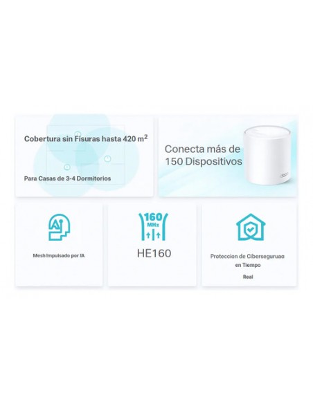 885247-MLA96073235989_102025,Sistema Wi-fi 6 Mesh Tp-link Deco X50 Ax3000 V1 Garantia