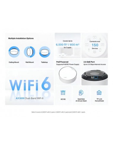 812818-MLA99454626858_112025,Access Point Mesh Indoor Tp-link Deco X50 Poe Pack X 2 Color Blanco 812818-MLA99454626858_112025,Access Point Mesh Indoor Tp-link Deco X50 Poe Pack X 2 Color Blanco