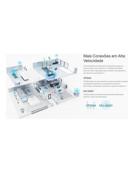 811185-MLA96162088481_102025,Router Tp-link Ex520 Ax3000 Dual Band 4 Antenas Garantia