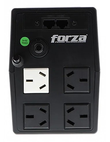 887162-MLA47532207671_092021,Ups + Estabilizador Forza Nt-752a 750va/375w 4 Tomas Negro