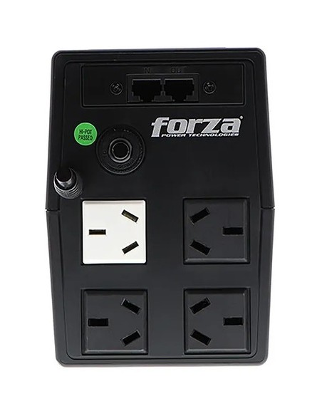 887162-MLA47532207671_092021,Ups + Estabilizador Forza Nt-752a 750va/375w 4 Tomas Negro
