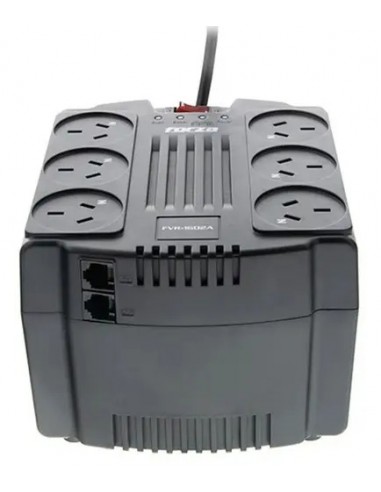 603284-MLA99496657190_112025,Estabilizador De Tension Forza Fvr-1602a 1600va Garantia Negro