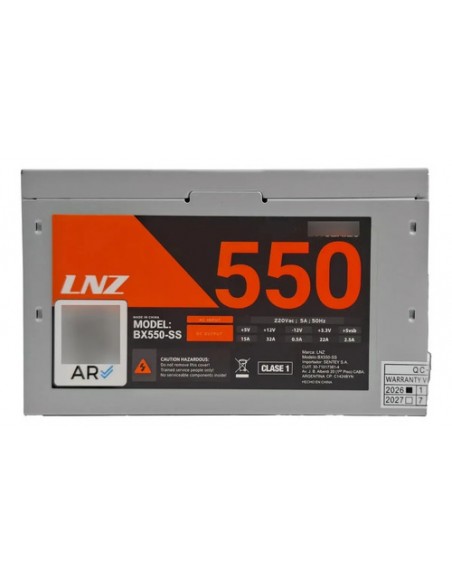 685245-MLA113350501164_072026,Fuente Alimentación Lnz Lxseries Bx550-ss 550w Pc Garantia Gris