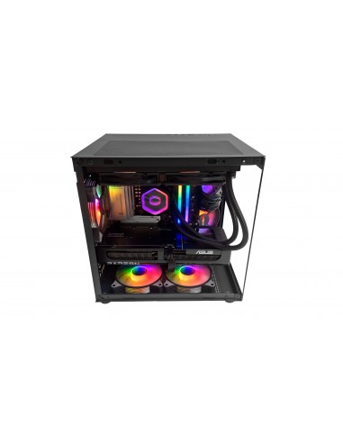 GABINETE SENTEY ZEUS BLACK VIDRIO...