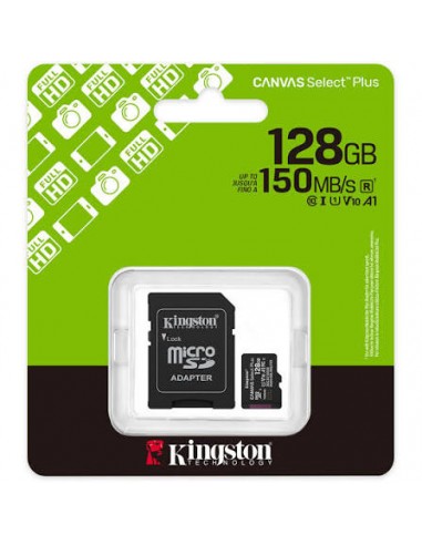 MICRO SD 128GB KINGSTON C/ ADAPT...