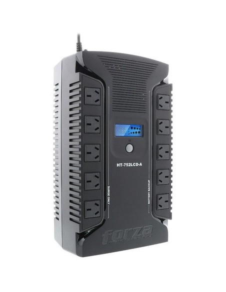 642015-MLA46182466970_052021,Ups Forza Ht Series Ht-752lcd-a 750va Entrada Y Salida De 220v Ca Negro