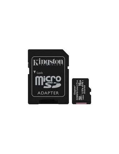 MICRO SD 16GB KINGSTON C/ ADAPT...