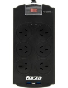 646757-MLA48495807593_122021,Protector De Tensión Forza Zapatilla Tomas 2 Usb Garantia