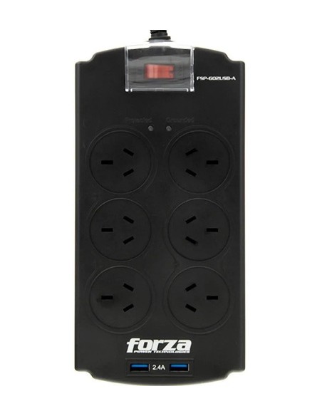 646757-MLA48495807593_122021,Protector De Tensión Forza Zapatilla Tomas 2 Usb Garantia