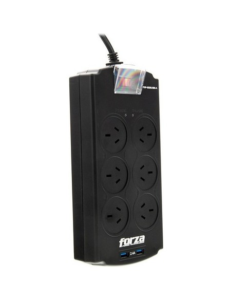 661878-MLU74224841829_012024,Protector De Tensión Forza Zapatilla Tomas 2 Usb Garantia